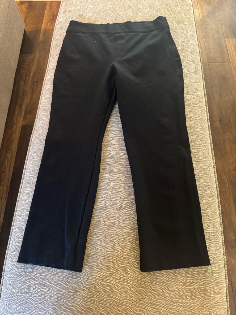 SPANX Black Straight-Leg Stretch Pants 20254R